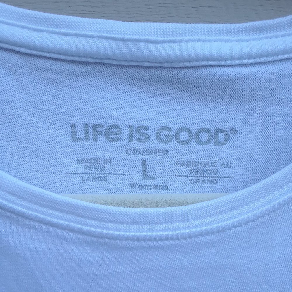 Life Is Good Women's Quilty as Charged Crusher Tee - Picture 4 of 4